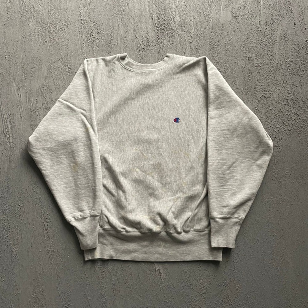 Vintage Champion Reverse Weave‎ Crewneck Sweatshirt Mens Large Grey 90s